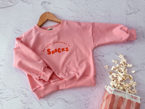 Snacks Jumper Pink/Red